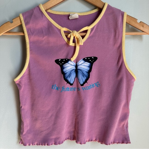 Urban Outfitters Future Is Waiting Crop Tank Top in size US L - Picture 2 of 6